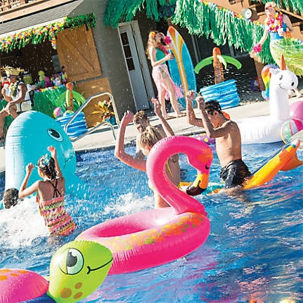 Giant Inflatable Flamingo Pool Float 3