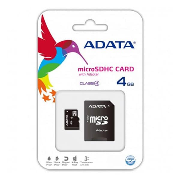 Micro SD Card 4 GB- ADATA A2ZBucket