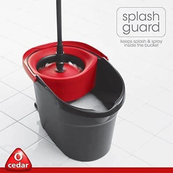 O-Cedar Easy Wring Microfiber Spin Mop and Bucket Floor Cleaning System A2ZBucket 3