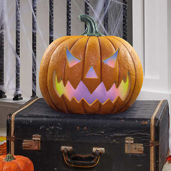 LED Halloween Pumpkin with Lights & Sounds A2ZBucket 1